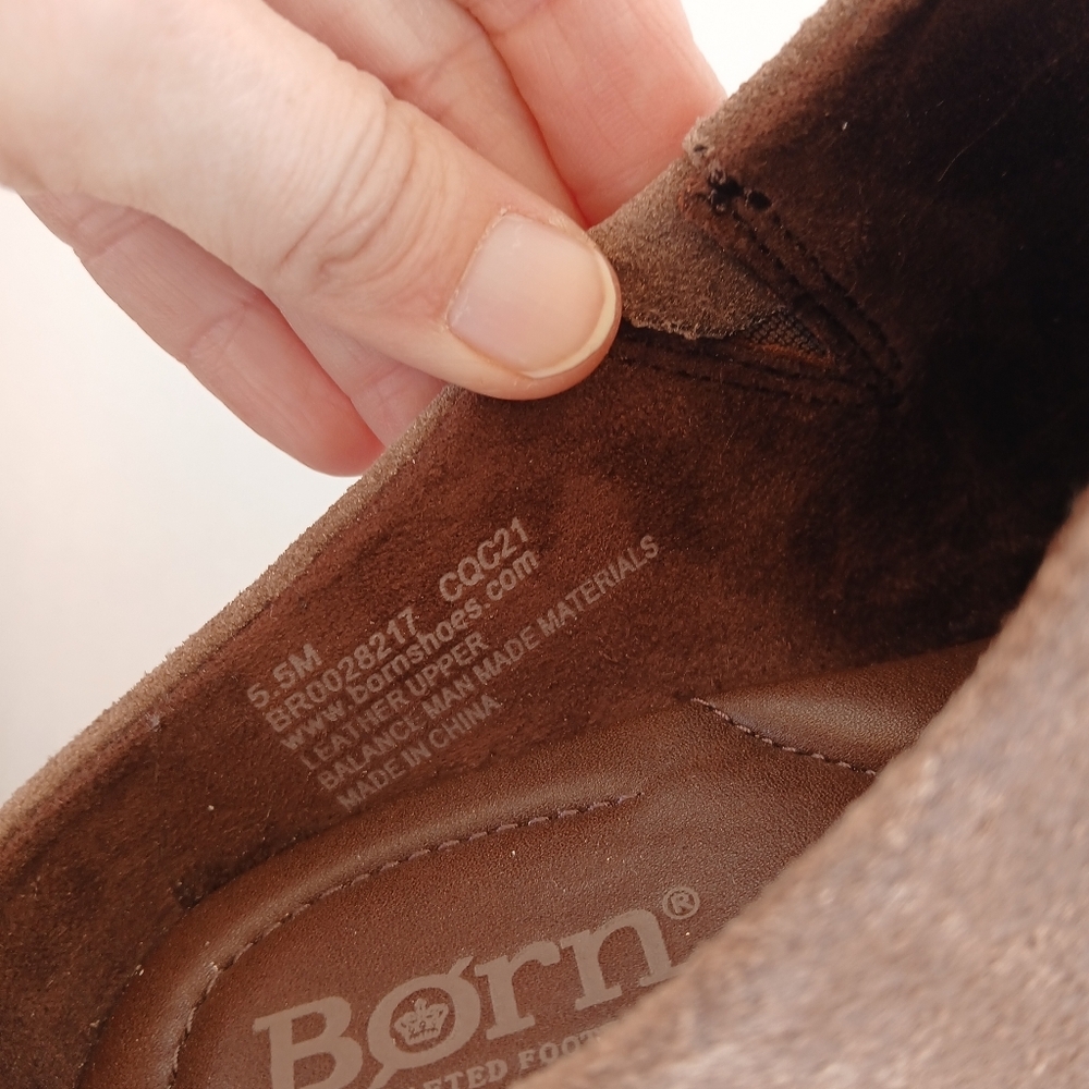 Born Starr Leather Western Mules Slip On - Picture 7 of 8